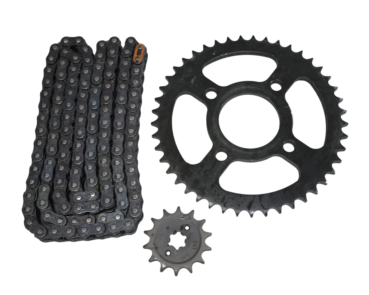 Kit de Arrastre (14/45 Dientes - 4 Huecos) Discover 125/ST Bajaj Original