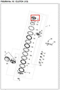 Componente Central de Embrague Pulsar 180UG Bajaj Original