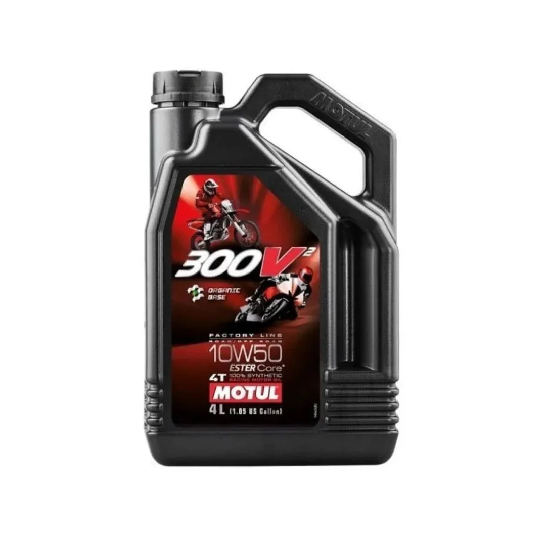 Aceite de Motor Motul 10W50 Sintetico 300V2 4 Litros