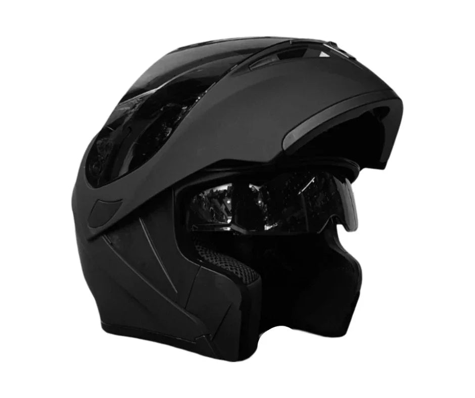 CASCO ABATIBLE R7 L UNSCARRED NEGRO MATE