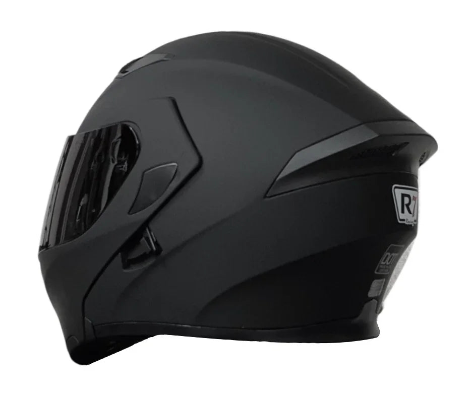 CASCO ABATIBLE R7 L UNSCARRED NEGRO MATE