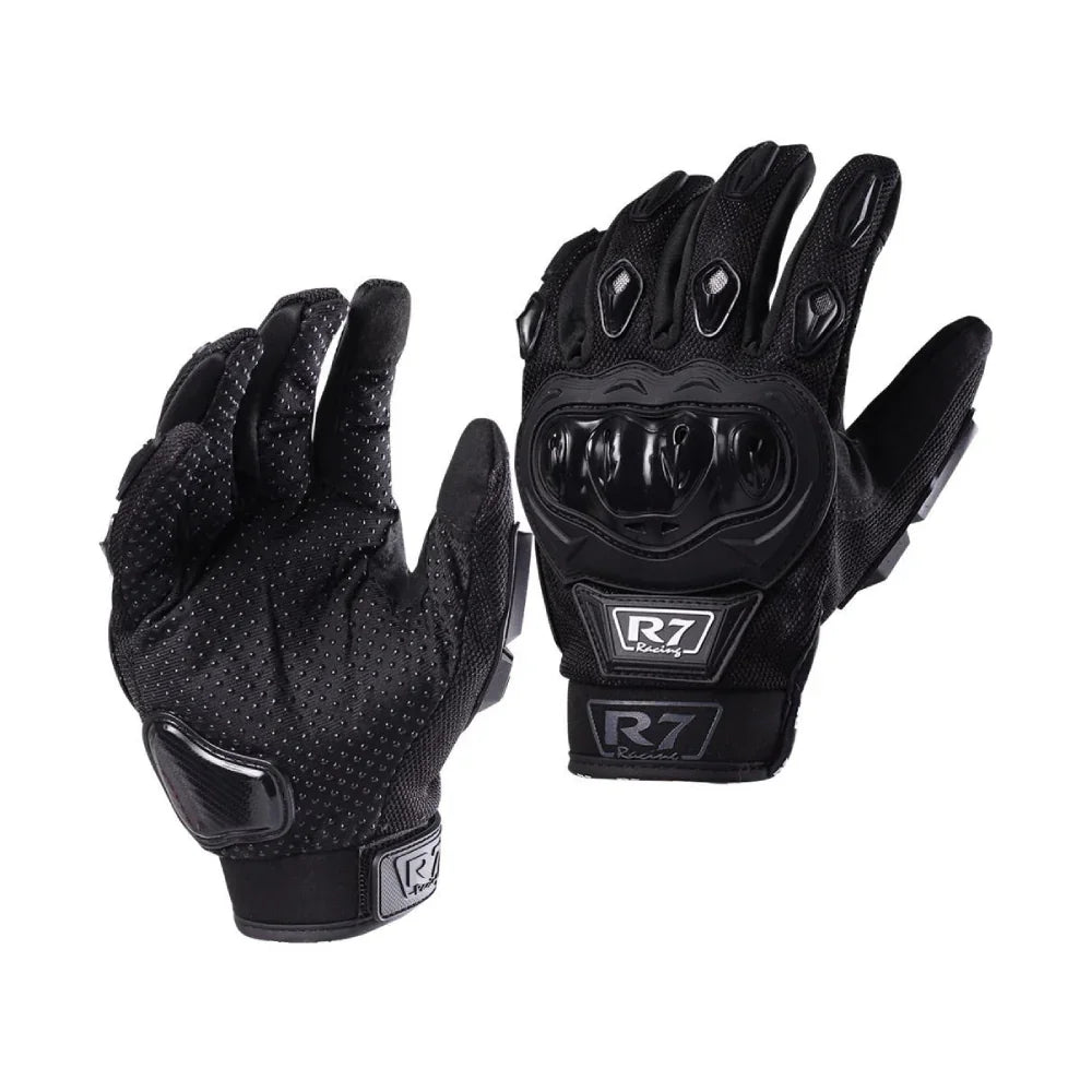 GUANTES VEL R7 RACING M NEGRO R7-1 TOUCH -DESC-