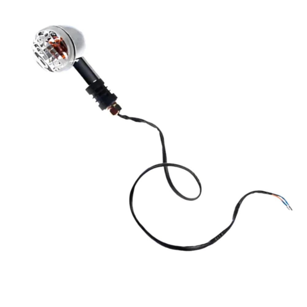 Direccional Trasera Izquierda Cromada Tc 200 Blanca - Tc 250 Italika Original