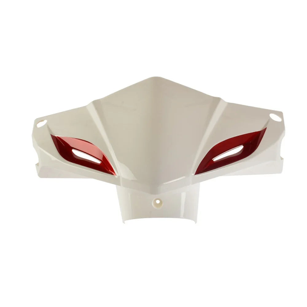 Cubierta Frontal de Manubrio Blanca/Vivos Rojos Trn 150 Italika Original