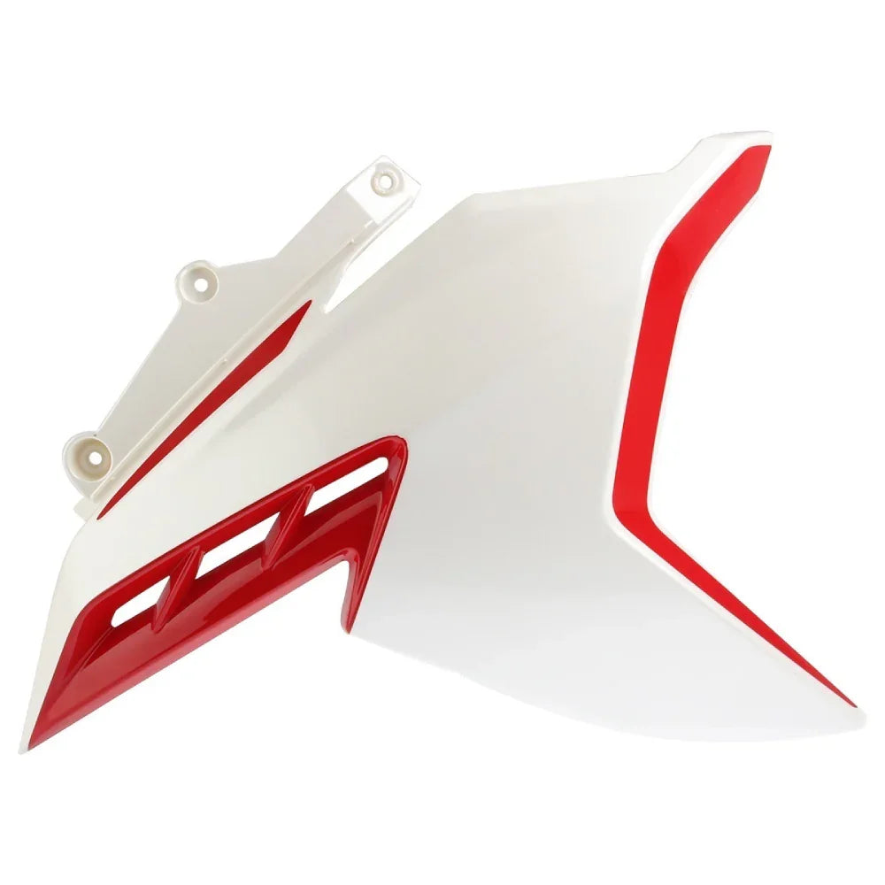 Cubierta Derecha de Tanque Blanco Perlado/Roja Vort-X Vr 300 Italika Original