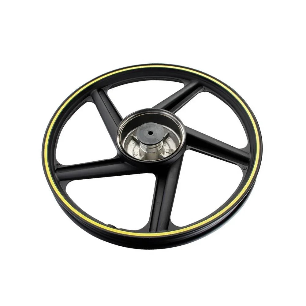Rin Delantero Negro con Filo Amarillo Ft 150S - Ft 150ST Italika Original